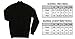 Citizen Cashmere Men's Mock Turtle Neck Sweater - Pure Cashmere Long Sleeve Slim Fit Knitted Pullover Casual Black