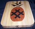 Cutting Board with Pineapple Design