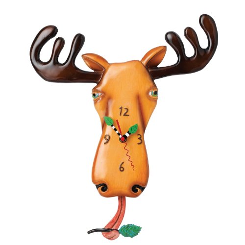 Enesco Allen Designs Wanduhr mit Pendel Moose