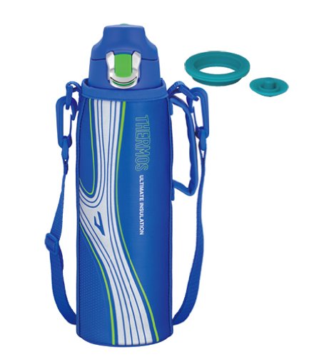THERMOS 【Amazon.co.jp限定・交換用パッキンセット付】 真空断熱スポーツボトル 1.0L ブルー FFF-1000F BL