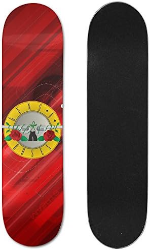 Yoiayo Guns N Roses GNR Logo Skateboard Deck Maple Deck 7.5 Inch 31 Inch