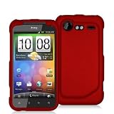 41fKm4hSJhL. SL160  Red Rubberized Snap On Hard Skin Case Cover for HTC Droid Incredible 2 6350 New By Electromaster