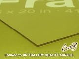 16x24 Acrylic for Picture Frame Poster Frame .06" Gallery Quality (CFACRC)