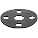 Viton Fluoroelastomer Flange Gasket, Full Face, Black, Fits Class 150 Flange