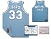 Larry Bird Indiana State Sycamores NCAA Hand Signed Authentic Style Away Blue Basketball Jersey