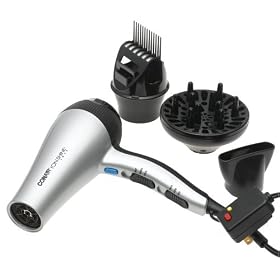 Conair Lightweight Ionic Ceramic Dryer – White/ Black