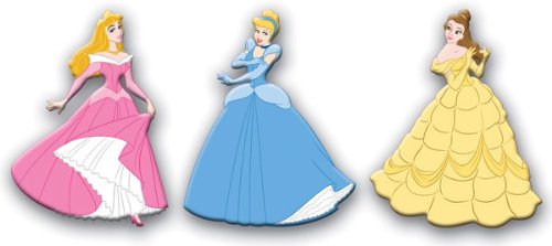 DIsney Princess Small Foam Shapes 3 pcs