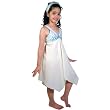 Palma City, Girl's Light Summer Dress With Bandana. 100% All Natural Cotton