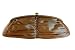 Sweet bronze satin evening bag with diamante and ruched details and detachable strap + £29.99 free uk P&P !