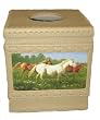 Horse Prairie Meadow Western Tissue Kleenex Box Cover Bathroom