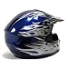TMS® Adult TMS Blue Flame Dirt Bike ATV Motocross Helmet with Goggles (Large)