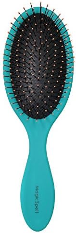 MagicSpell Brush "Basic" for Wet or Dry Hair / Better Detangling Brush: Hair-Dryer Safe and Static Free (Turquoise Lake)