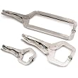 3 Locking C-Clamps Woodworking Vise Hand Grips Tools