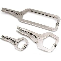 3 Locking C-Clamps Woodworking Vise Hand Grips Tools