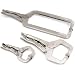 3 Locking C-Clamps Woodworking Vise Hand Grips Tools