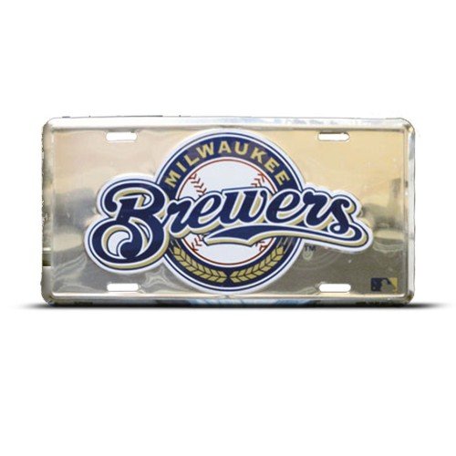 Milwaukee Brewers Mlb Metal Sport License Plate Wall Sign Tag