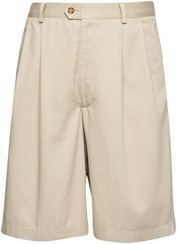 Cutter And Buck Men's Big And Tall Wrinkle Free Short, Khaki, 46 Large