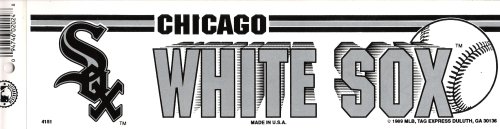 CHICAGO WHITE SOX MLB 1989 bumper sticker