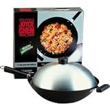 Joyce Chen Classic 14-Inch Carbon Steel Flat Bottom 4-Piece Wok Set