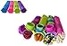 FrogLilly Smoozie Ice Pops Popsicle Molds/Lunch Box Snack Containers w/Attached Lids & Online Smoothie Recipes - Fun For The Whole Family! Set of 4 Solid Colors