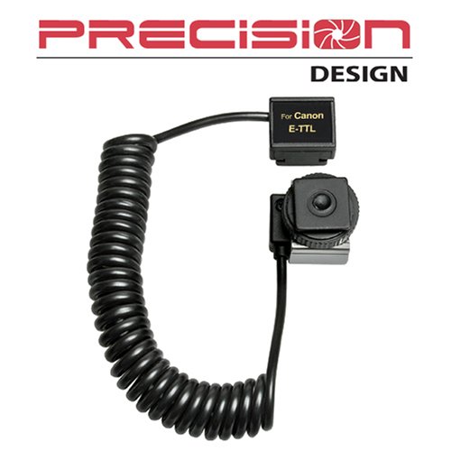 Off-Camera TTL Flash Cord (3 FT) - for Canon EOS Cameras & Speedlites - including Canon Digital Rebel XTi, XT, 5D, 30D & Powershot G7 (Canon Off Camera Shoe Cord 2 Equivalent)