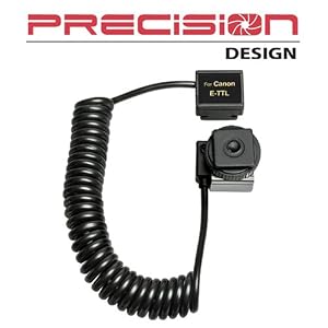 Precision Design Off-Camera TTL Flash Cord (3 FT) - for Canon EOS Cameras & Speedlites - including Canon Digital Rebel XTi, XT, 5D, 30D & Powershot G7 (Canon Off Camera Shoe Cord 2 Equivalent)