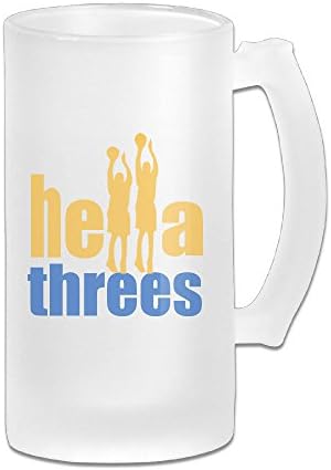 SAXON13 Funny ThreesHella Glass Cup For Men &amp; Women Drinking Tumbler