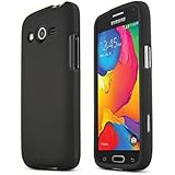 HESGI Galaxy Avant Case [Black] Slim Grip Rubberized Hard Plastic Case for Samsung Galaxy Avant (2014)