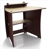 Natural Oak and Espresso Legare Select No Tools Assembly 34" Wood Desk