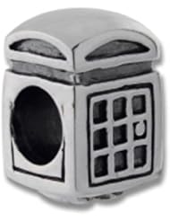 Biagi Sterling Silver Telephone Booth Bead Charm