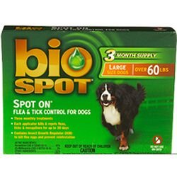 Bio Spot Flea and Tick Control for Dogs 60 lbs+ -- 6 fl oz