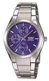Casio #MTP1191A-2A Men's Stainless Steel Multi Function 3 Dial Display Watch