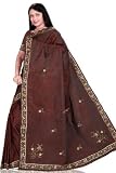 Brown Malai/Art Silk Indian Sari