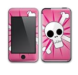 Pink Skulls Design Decal Protective Skin Sticker for Apple iPod Touch
