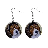 Beagle Earrings Limited Edition Art Jewelry
