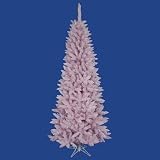 Vickerman 4.5 Foot Flocked Pink Spruce Christmas Tree