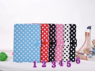 【ニュー】★アクセサリー★ipad mini専用レザーケース★保護ケース★水玉★6色 (番号：1 / 商品内訳:1点)