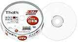 太陽誘電 That's DR-47WY10BN DVD-Rデータ用 16倍速 10枚スピンドルケース セラミックコート 白無地