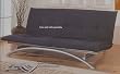 Coaster Metal Futon Frame, Silver Finish
