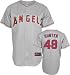 Torii Hunter Jersey: Adult 2010 Majestic Road Grey Replica #48 Los Angeles Angels of Anaheim Jersey - Small