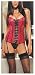 Dreamgirl Women's Smokin Hot Reversible Satin Corset