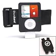Tuneband and Shoe Pouch, Grantwood Technology's Armband, Silicone Skin and Screen Protector for iPod Nano, 3rd Generation, Includes Shoe Pouch for Nike+iPod, Both Black