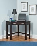 Home Styles City Chic Corner Laptop Desk , Occasional Table in Espresso