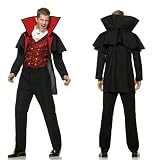 2pc.Prince Of Darkness w/ vest and jacket with attached cape