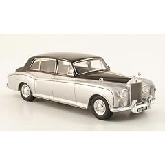 Rolls Royce Phantom VI Mulliner Park Ward, silber/schwarz, 1970, Modellauto, Fertigmodell, TrueScale Miniatures 1:43