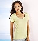  Per Una Short Sleeve Textured Jersey Top