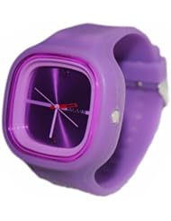 Silicon Jelly Watch Unisex Purple Gift
