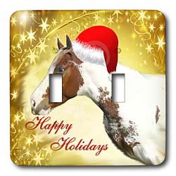 holidays-chirstmas-horse-light-switch-covers-double-toggle-s