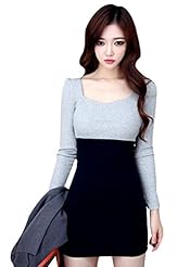 Sexy Long Sleeves Illusion Party Dress 