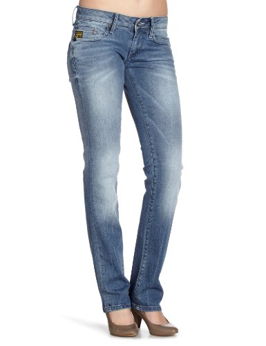 G-STAR Damen Jeans Normaler Bund, MIDGE STRAIGHT WMN - 6021, Gr. 30/32, Blau (medium aged  Preisvergleich